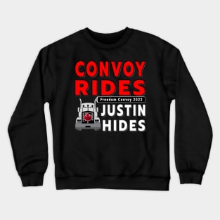 TRUCKERS FOR FREEDOM CONVOY TO OTTAWA CANADA JANUARY 29 2022 RED AND WHITE LETTERS Crewneck Sweatshirt